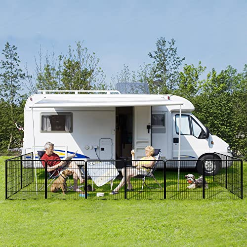 Yaheetech Dog Playpen Outdoor 40 Inch 8 Panels Metal Pet Fence I4784