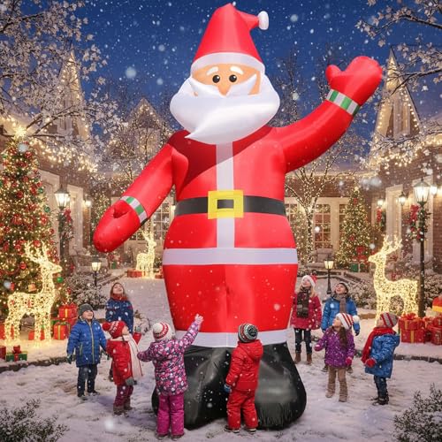 7 FT Christmas Inflatable Santa Claus with LED Lights Indoor Outdoor Decoration F5780