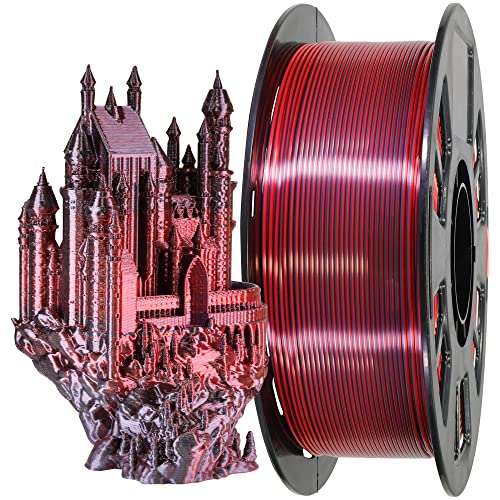 MIKA3D Bicolor Silk PLA 3D Printer Filament Bundle, 1.75mm, 6 Spools V5573