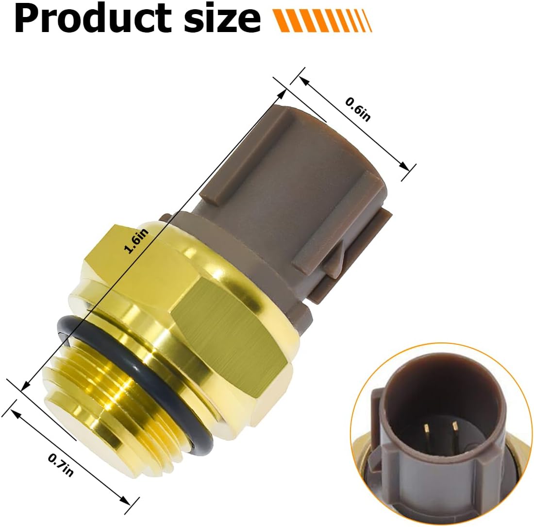 Radiator Coolant Fan Switch Water Temperature Sensor 37760-P00-003/4 Replacement for Honda R877544
