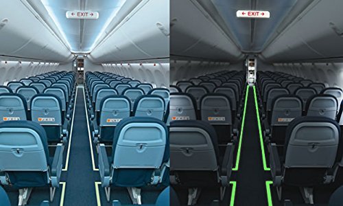 Glow in The Dark Tape 33ft x 0.5in Luminous Safety Egress Markers for Stairs, Walls, Steps F446917