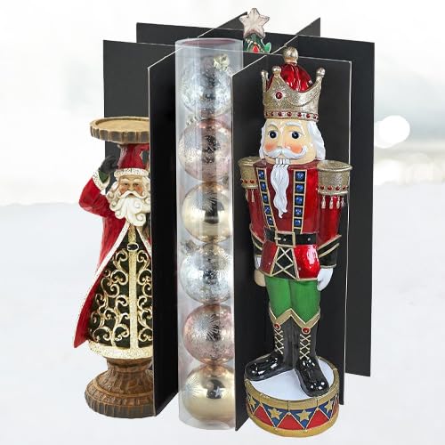 Christmas Nutcracker Storage Box for Figurines and Ornaments U4635