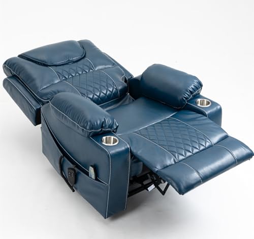 Lift Chair Recliner with Massage and Heat, Heavy Duty for Seniors, Brown V12888
