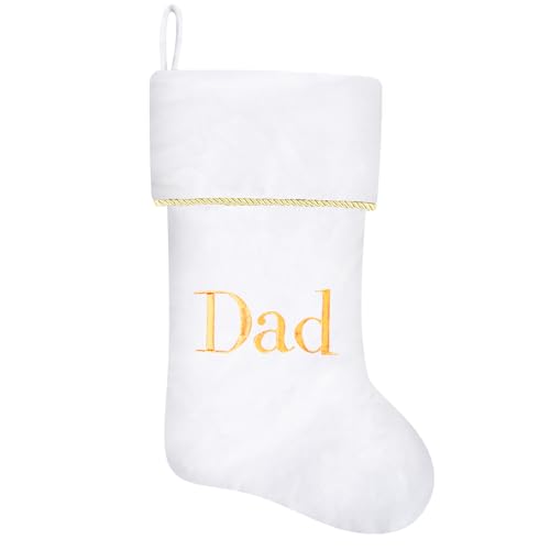 20 Inches Initial Monogram Blue Velvet Christmas Stocking with Gold Trim U394