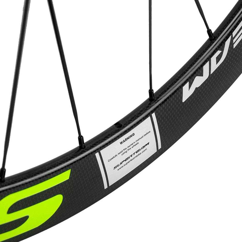 Superteam 50/23mm Carbon Wheelset 700c Clincher Fixed Gear Bike C2937