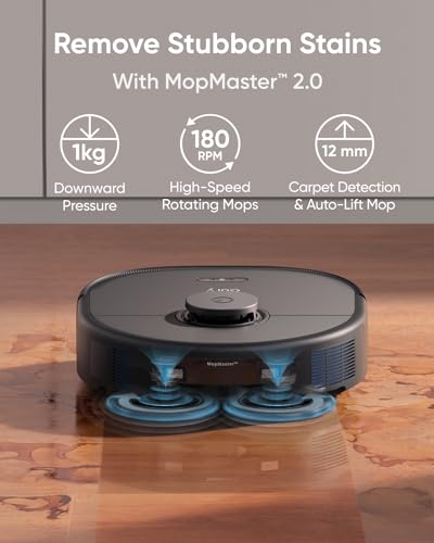 eufy X10 Pro Omni Robot Vacuum and Mop Combo, 8000 Pa Suction, Auto-Lift Mops K146
