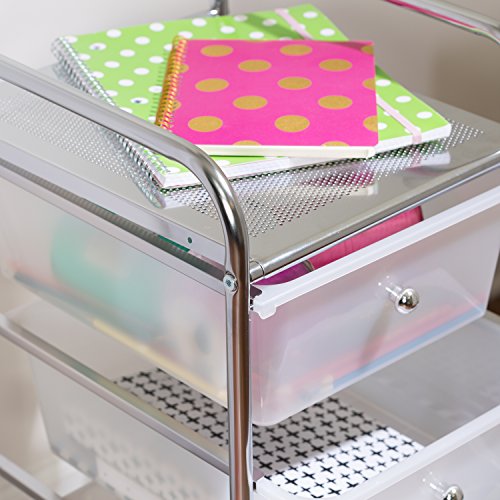 Honey-Can-Do Rolling Storage Cart with 12 Plastic Drawers J533829