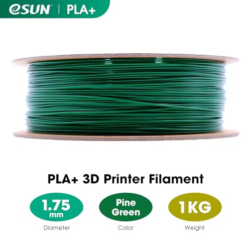 eSUN PLA+ Filament 1.75mm 3D Printer Filament, 1KG Spool, Fire Engine Red Q357