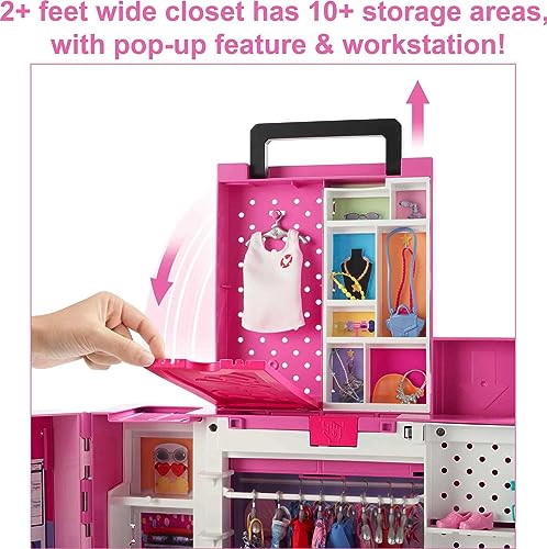 Barbie Dream Closet Playset with 35+ Doll Clothes & Accessories R452156