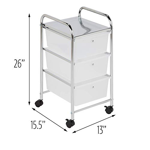 Honey-Can-Do Rolling Storage Cart with 12 Plastic Drawers J533829