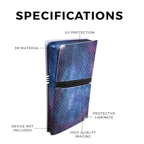 MightySkins Carbon Fiber Gaming Skin for PS5 Digital Edition Disc Drive - Black Camo S1804