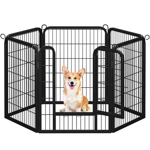 Yaheetech Dog Playpen Outdoor 40 Inch 8 Panels Metal Pet Fence I4784