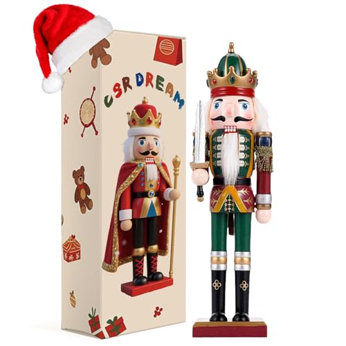 11.8 Inch Wooden Nutcracker Christmas Decor T403