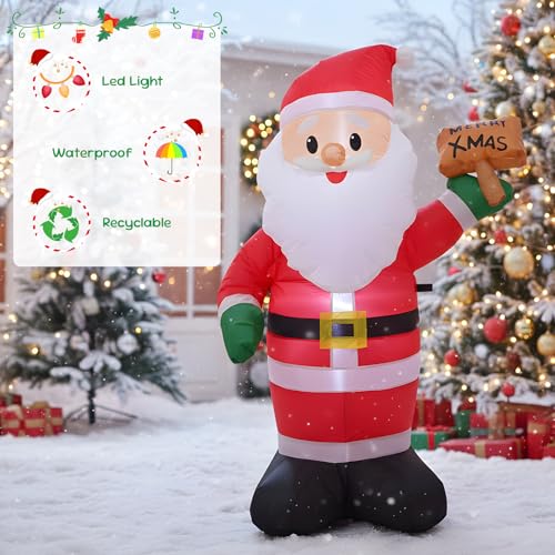 4 FT Christmas Snowman Inflatable with LED Lights Indoor Outdoor Decor E952
