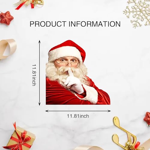 Santa Claus Car Window Stickers Waterproof PVC Decals for Vehicle Christmas Q913109