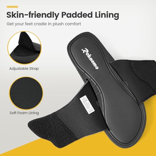 Men's Adjustable Athletic Slide Sandals with Memory Foam A521422
