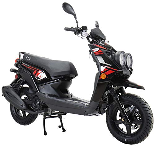 X-PRO 150cc Adult Street Moped with 12" Aluminum Wheels White W326