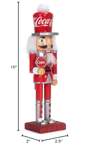 Coca-Cola Kurt S. Adler 10-Inch Wooden Nutcracker Multicolor V43168