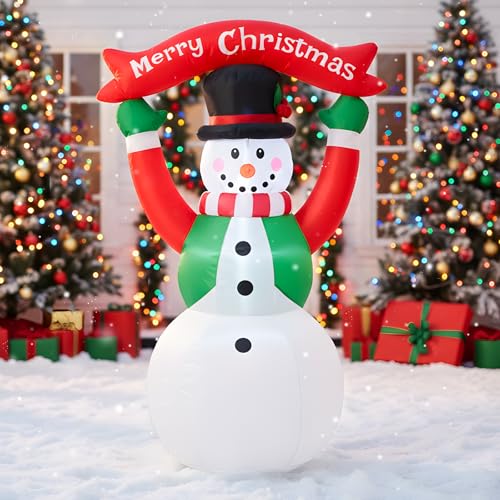4 FT Christmas Snowman Inflatable with LED Lights Indoor Outdoor Decor E952