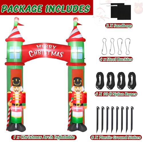 16FT Christmas Inflatable Snowman with LED Lights Outdoor Yard Decor N561071