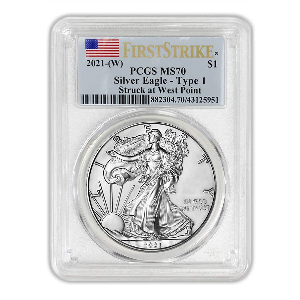 1 oz Silver American Eagle Coin MS-70 PCGS E83444
