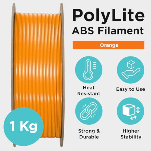 Polymaker PolyLite ABS Filament 1.75mm Black, 1kg F638424