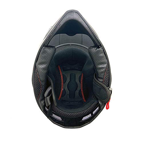 MMG Dual Sport Full Face Motorcycle Helmet Matte Black Small S59330