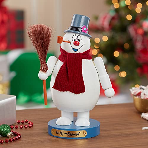 Kurt Adler 10" Wooden Frosty the Snowman Nutcracker M812586
