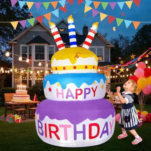 B&D 12FT Giant Christmas Inflatables Snowman Outdoor Decorations with Rotating LED Lights B36000