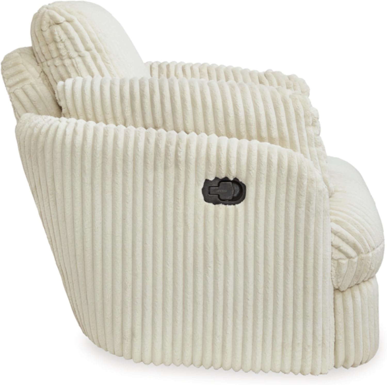Signature Design by Ashley Tie-Breaker Swivel Glider Recliner, White F344740