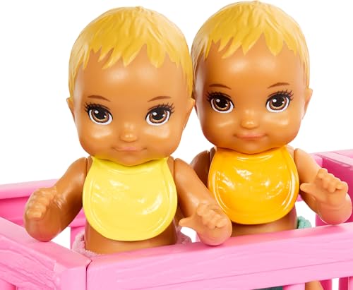 Barbie Skipper Doll & Nursery Playset with Twin Baby Dolls and Accessories G203