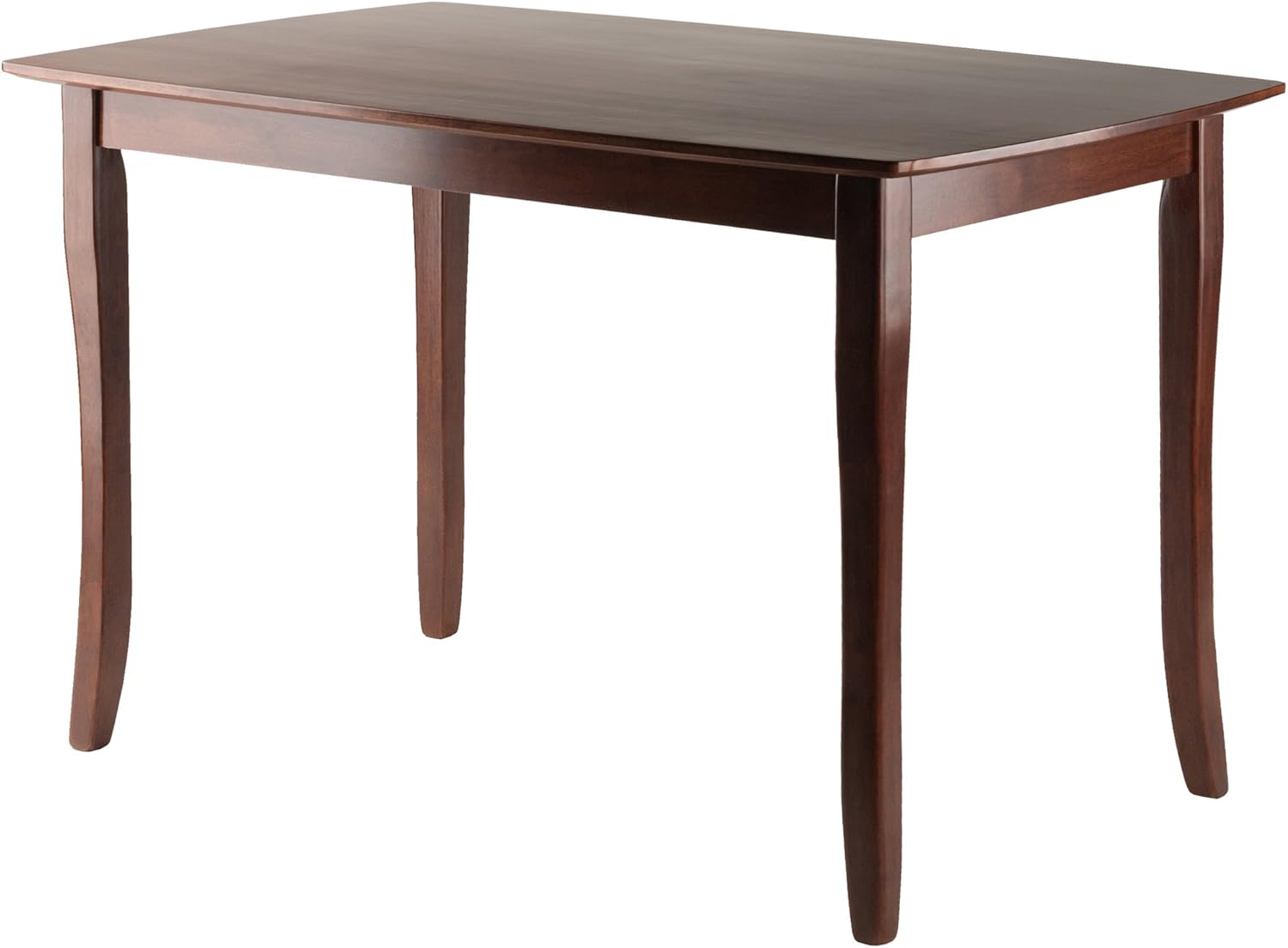 Winsome Inglewood 5-Piece Dining Table Set with 4 Ladderback Chairs, Walnut Q9921
