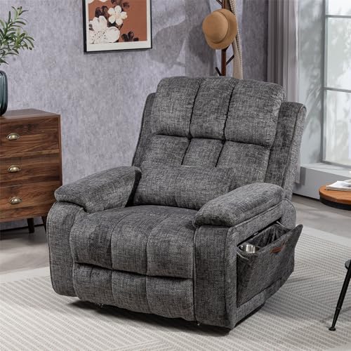 Lift Chair Recliner with Massage and Heat, Heavy Duty for Seniors, Brown V12888