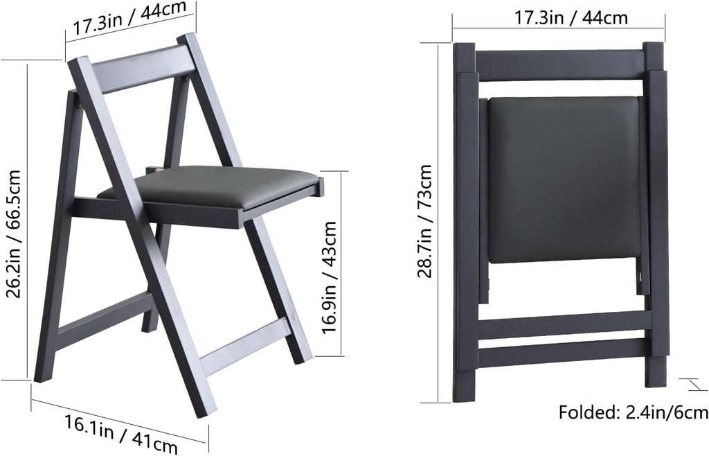 5-Piece Folding Dining Table and Chairs Set, Space Saving, Grey N220079