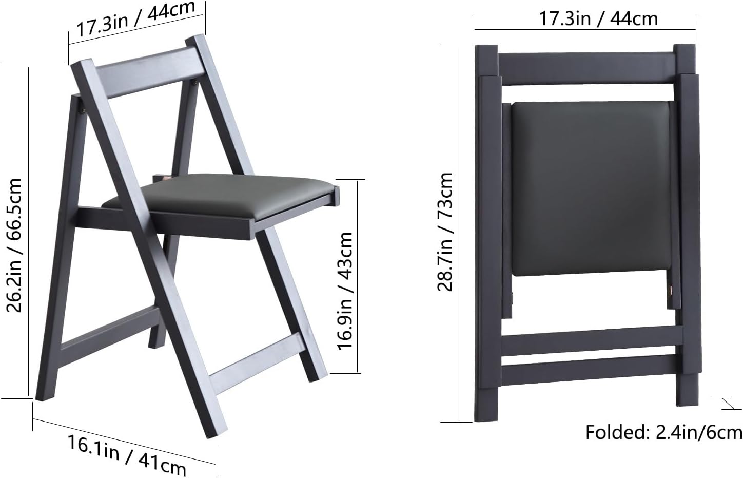 5-Piece Folding Dining Table and Chairs Set, Space Saving, Grey N220079