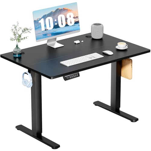 Adjustable Height Electric Standing Desk 55x24 Inch Black W5266