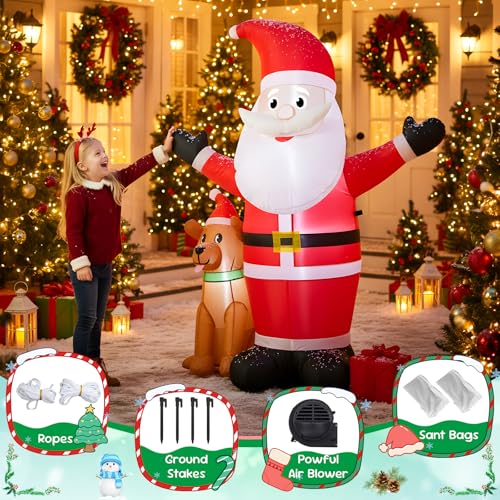 4 FT Christmas Snowman Inflatable with LED Lights Indoor Outdoor Decor E952