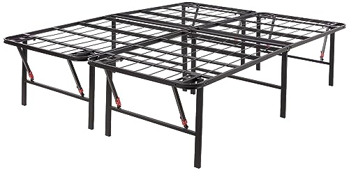Amazon Basics Foldable Metal Bed Frame with Storage, Full Size, Black A770
