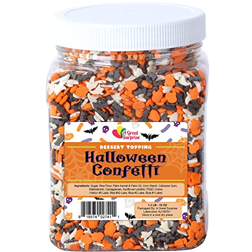 Snowflake Confetti Sprinkles - 1.2 Pounds - Blue & White Jimmies for Baking A6962