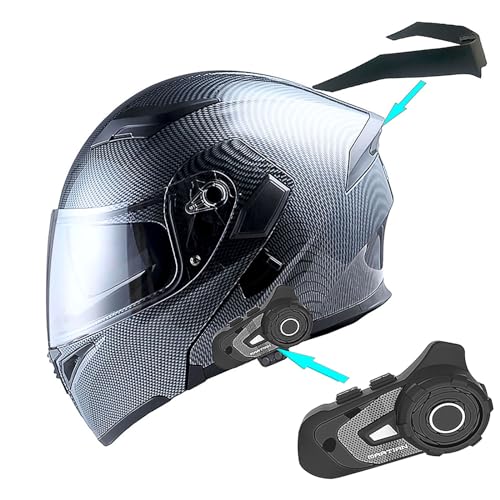 1Storm HB89 Modular Full Face Helmet Flip Up Dual Visor Z122535