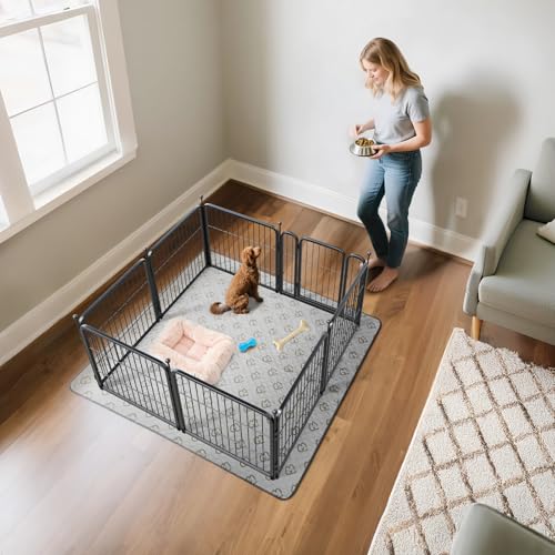 FXW Rollick Dog Playpen 32 Inch 16 Panels for Small and Medium Dogs E405995