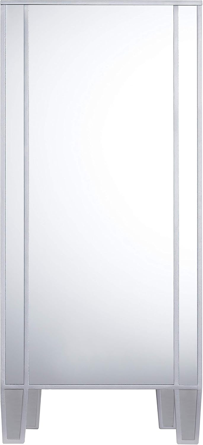 SEI Furniture Mirage Mirrored 3 Drawer Cabinet P358095
