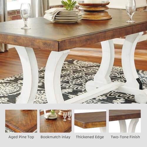 Signature Design by Ashley Valebeck Rustic Farmhouse 36" Counter Height Dining Table Y946