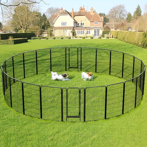 Yaheetech Dog Playpen Outdoor 40 Inch 8 Panels Metal Pet Fence I4784