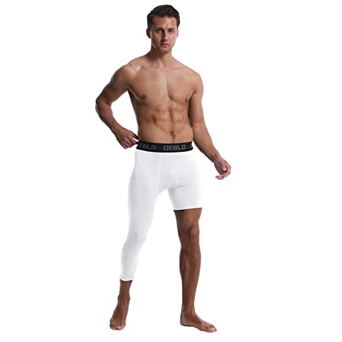 OEBLD Single Leg 3/4 Compression Tights for Basketball Q98720