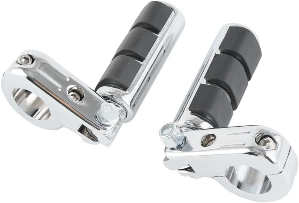 1-1/4" 32mm Motorcycle Engine Guard Foot Pegs Chrome Aluminum R505