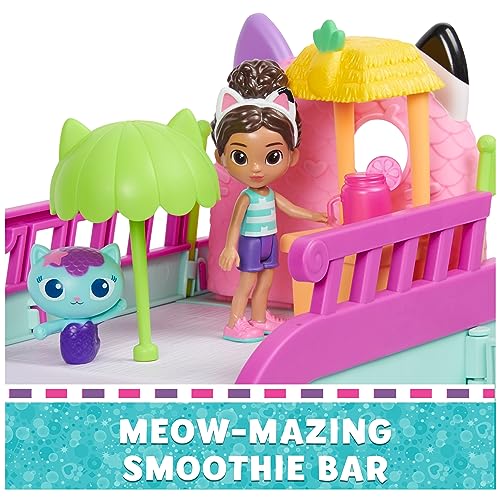 Gabby's Dollhouse Travel Themed Figure Set with Gabby Doll, 5 Cat Toys & Accessories C7473