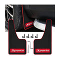 2Pcs Car Mud Flaps Fender Splash Guards, PVC Mudguard Fender Flares with Hardware Front and Rear, Universal Sports Mud Flaps Guards Splash, Exterior Accessories for Car Sedan SUV Trucks (Black)