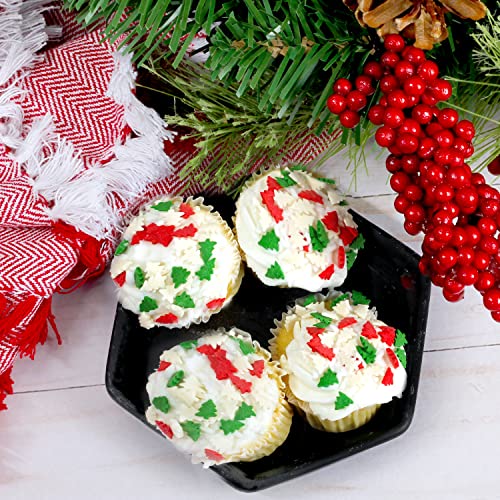 Snowflake Confetti Sprinkles - 1.2 Pounds - Blue & White Jimmies for Baking A6962