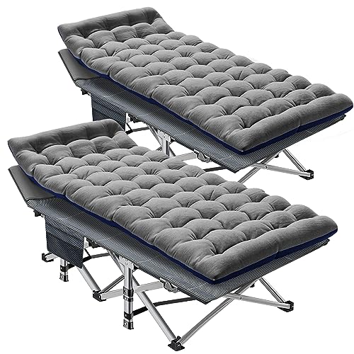 LILYPELLE Folding Camping Cot, Extra Wide Heavy Duty with Carry Bag Z15817